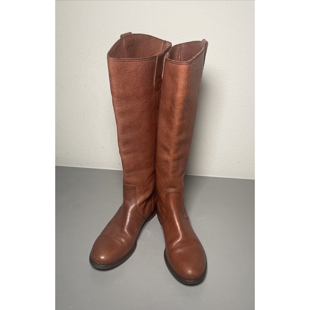 MADEWELL The Archive Leather Riding Boots Women's Size 8 Mahogany Brown